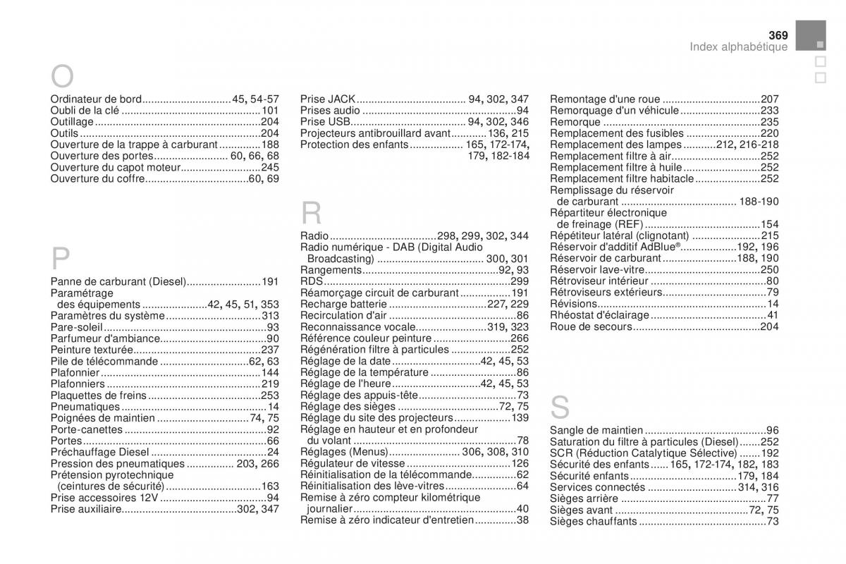 DS3 manuel du proprietaire / page 371