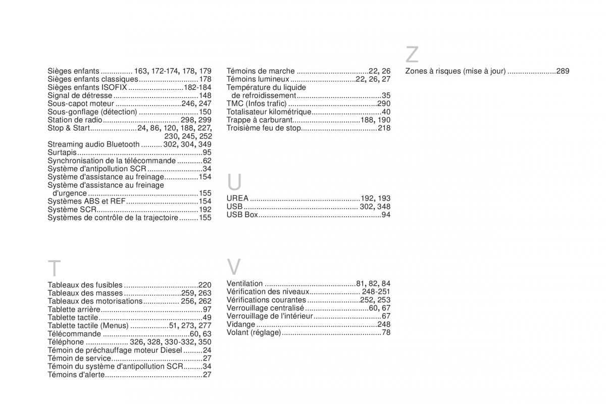 DS3 manuel du proprietaire / page 372