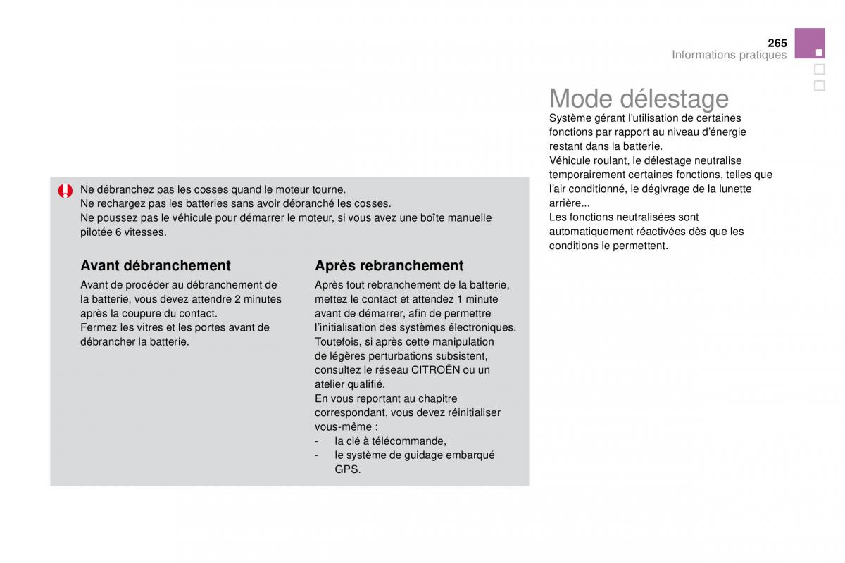 manual  DS4 manuel du proprietaire / page 241