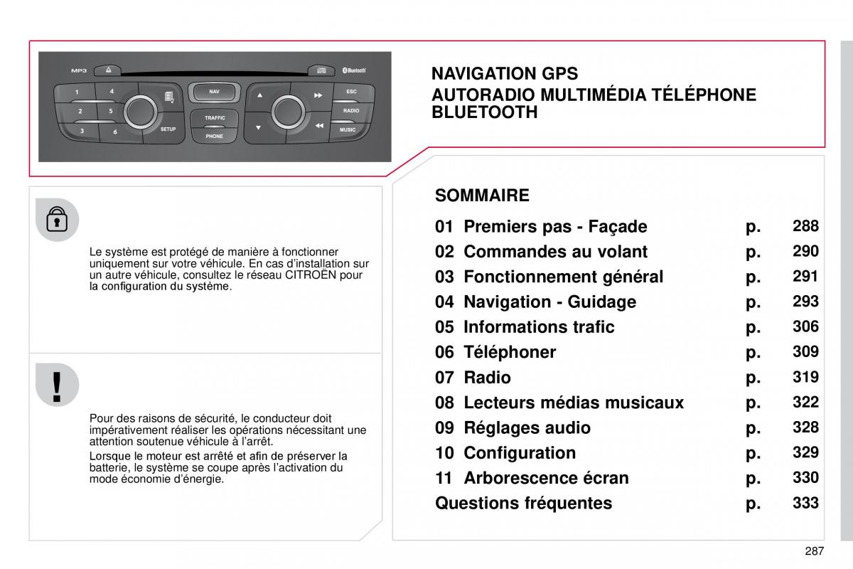 manual  DS4 manuel du proprietaire / page 259