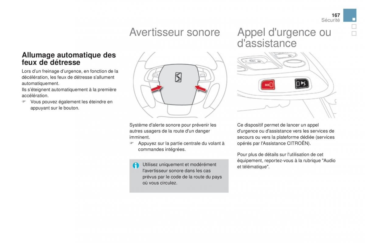 DS4 manuel du proprietaire / page 169