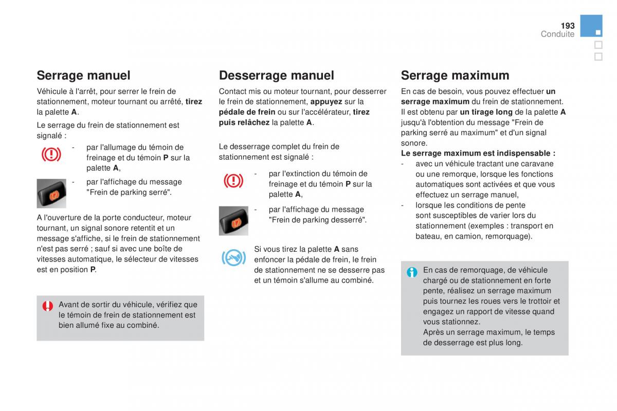 DS4 manuel du proprietaire / page 195