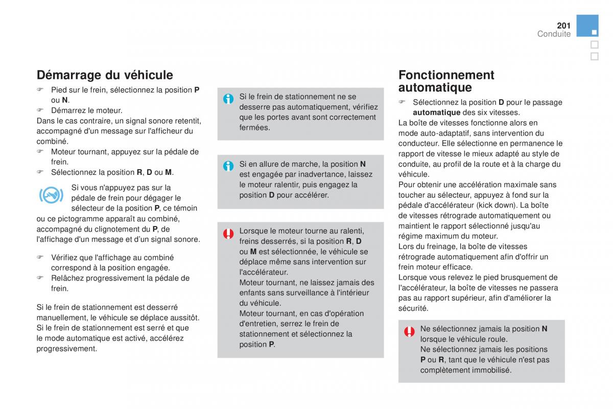 DS4 manuel du proprietaire / page 203