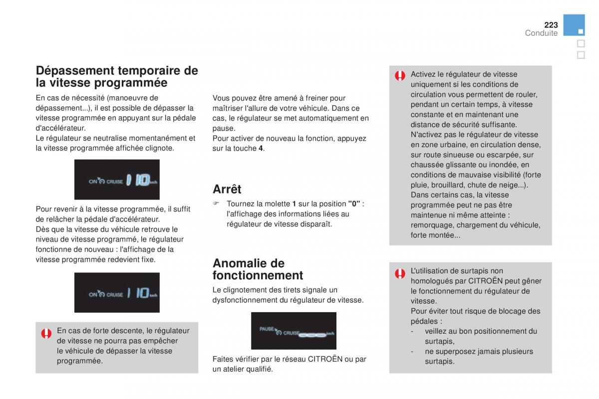 DS4 manuel du proprietaire / page 225