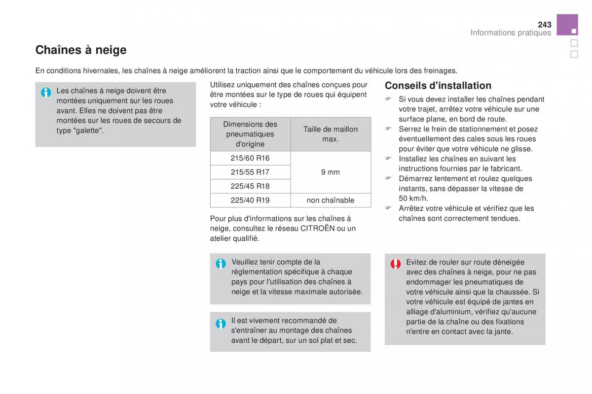 DS4 manuel du proprietaire / page 245