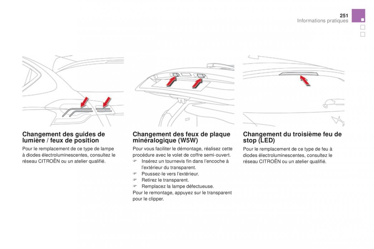 DS4 manuel du proprietaire / page 253