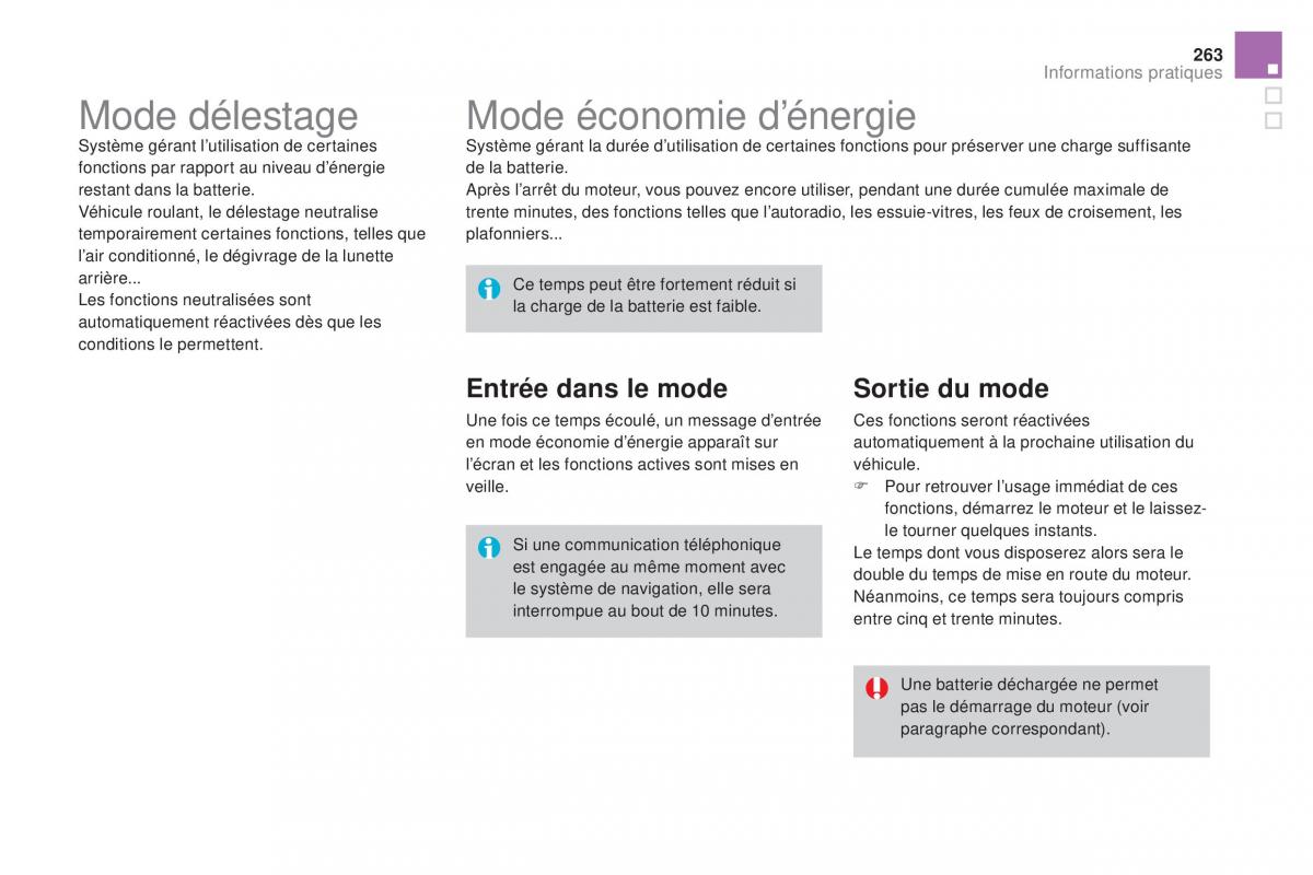 DS4 manuel du proprietaire / page 265