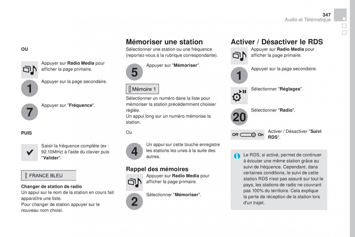 DS4 manuel du proprietaire / page 349