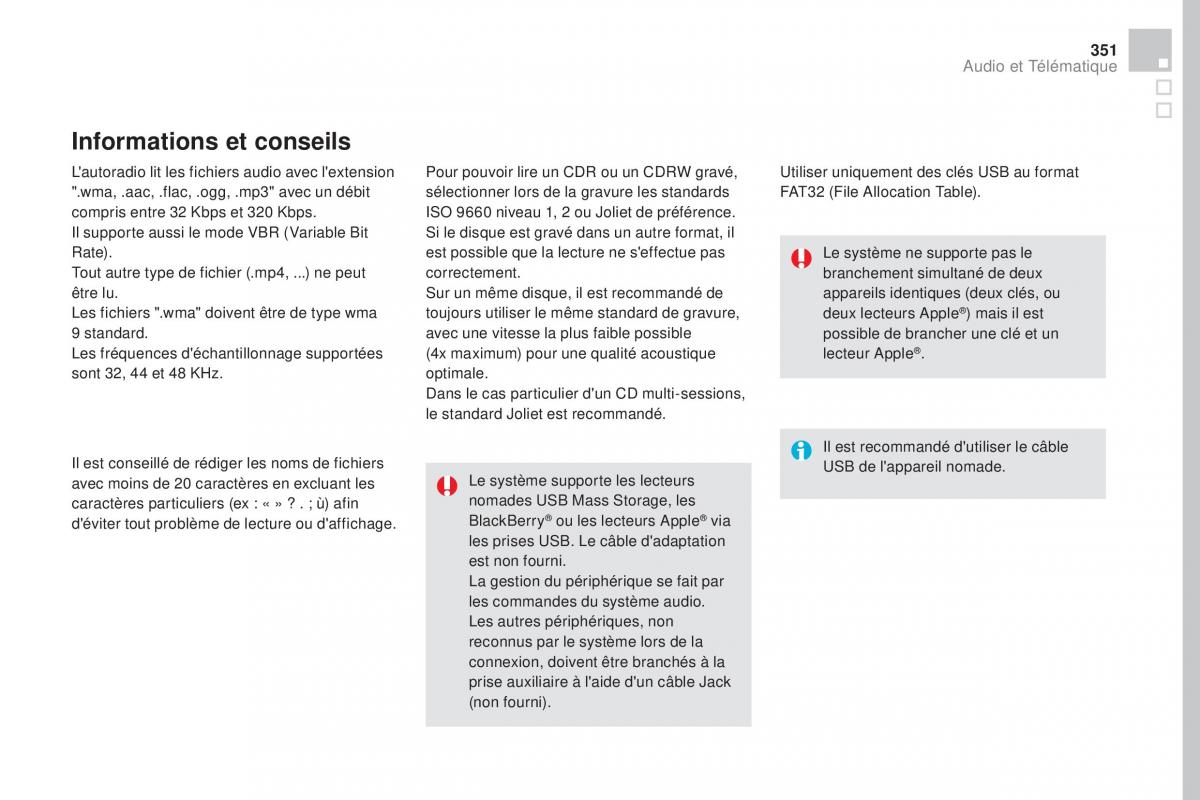 DS4 manuel du proprietaire / page 353