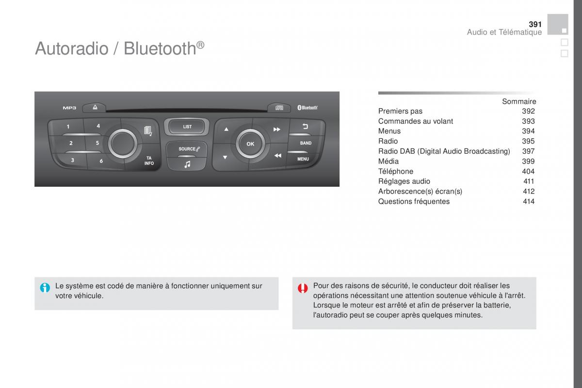 DS4 manuel du proprietaire / page 393