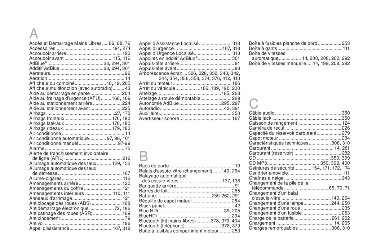 DS4 manuel du proprietaire / page 424