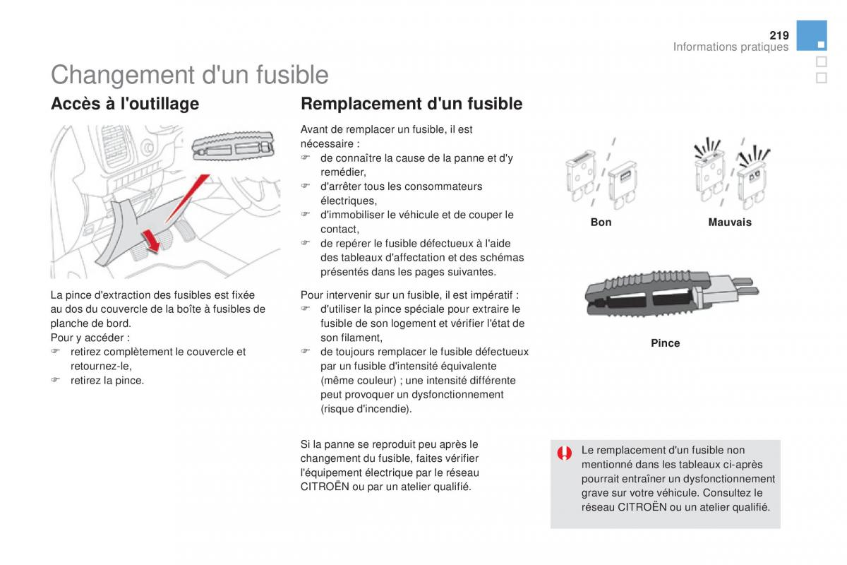 DS5 manuel du proprietaire / page 221