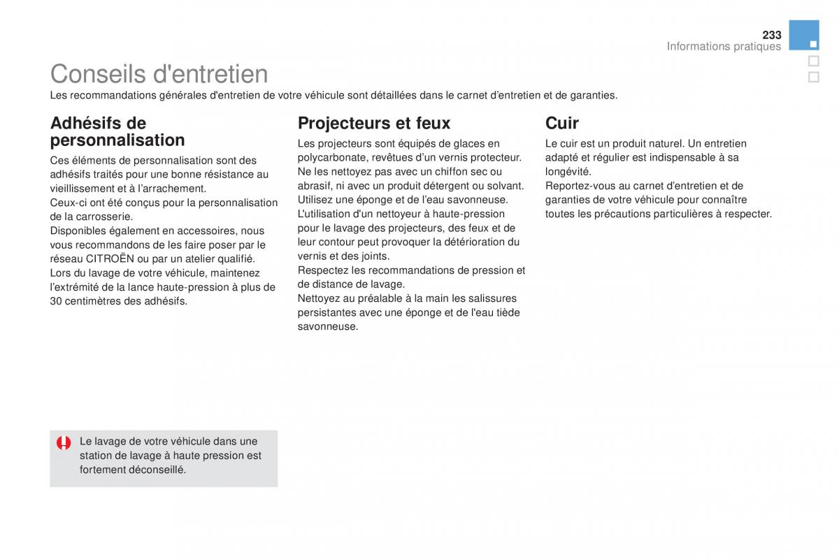 DS5 manuel du proprietaire / page 235