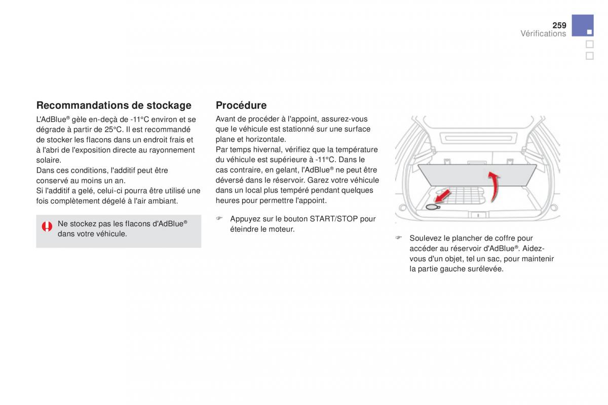 DS5 manuel du proprietaire / page 261