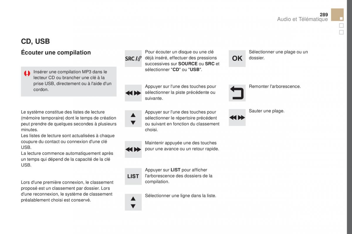 DS5 manuel du proprietaire / page 291