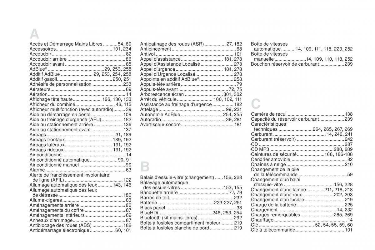 DS5 manuel du proprietaire / page 312