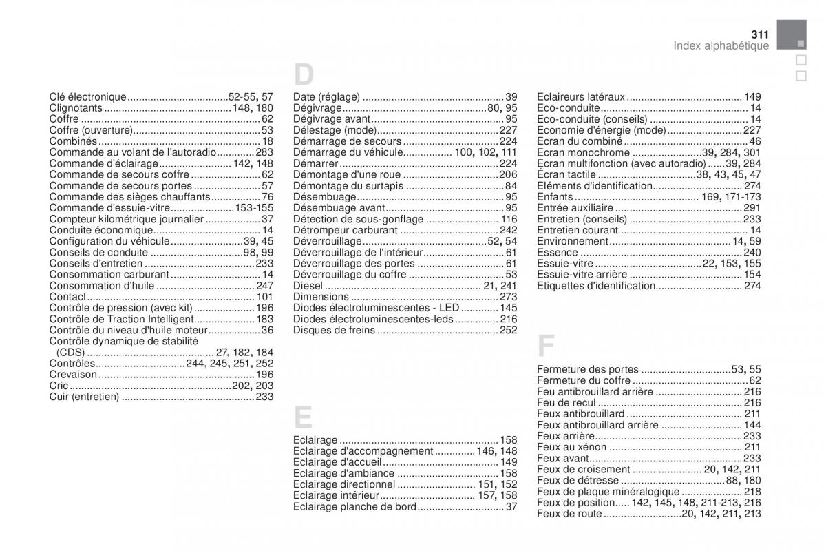 DS5 manuel du proprietaire / page 313