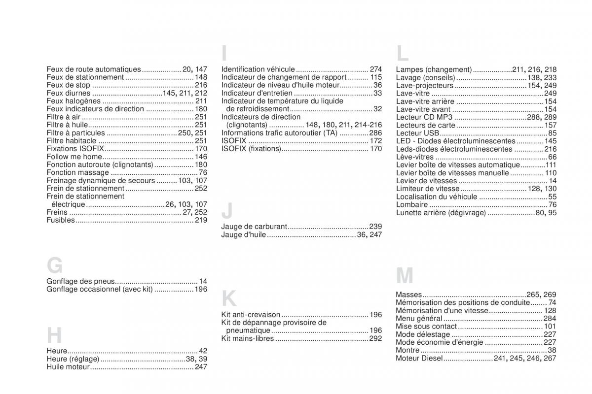 DS5 manuel du proprietaire / page 314