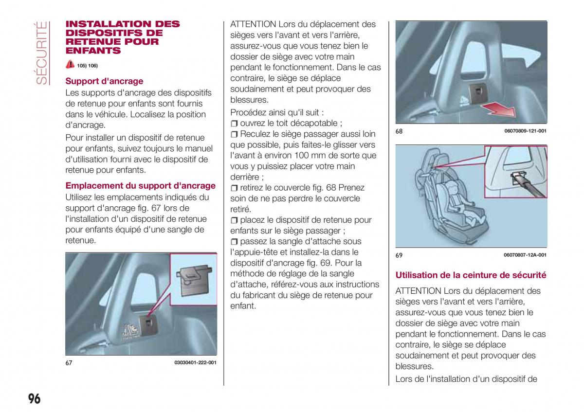 Fiat 124 Spider manuel du proprietaire / page 98