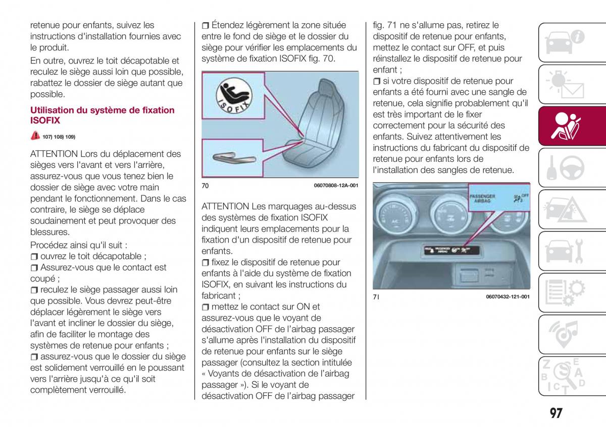 Fiat 124 Spider manuel du proprietaire / page 99