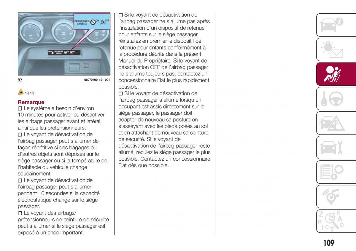 Fiat 124 Spider manuel du proprietaire / page 111