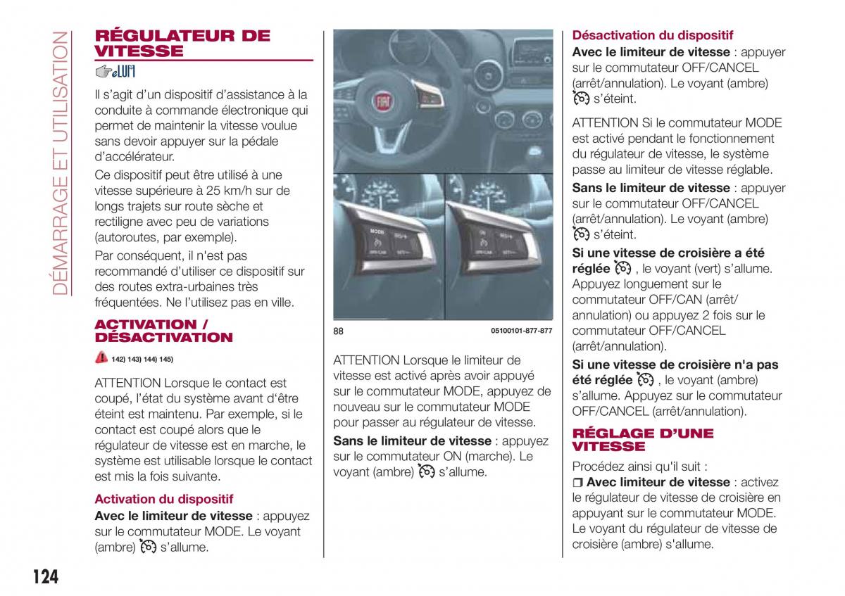 Fiat 124 Spider manuel du proprietaire / page 126