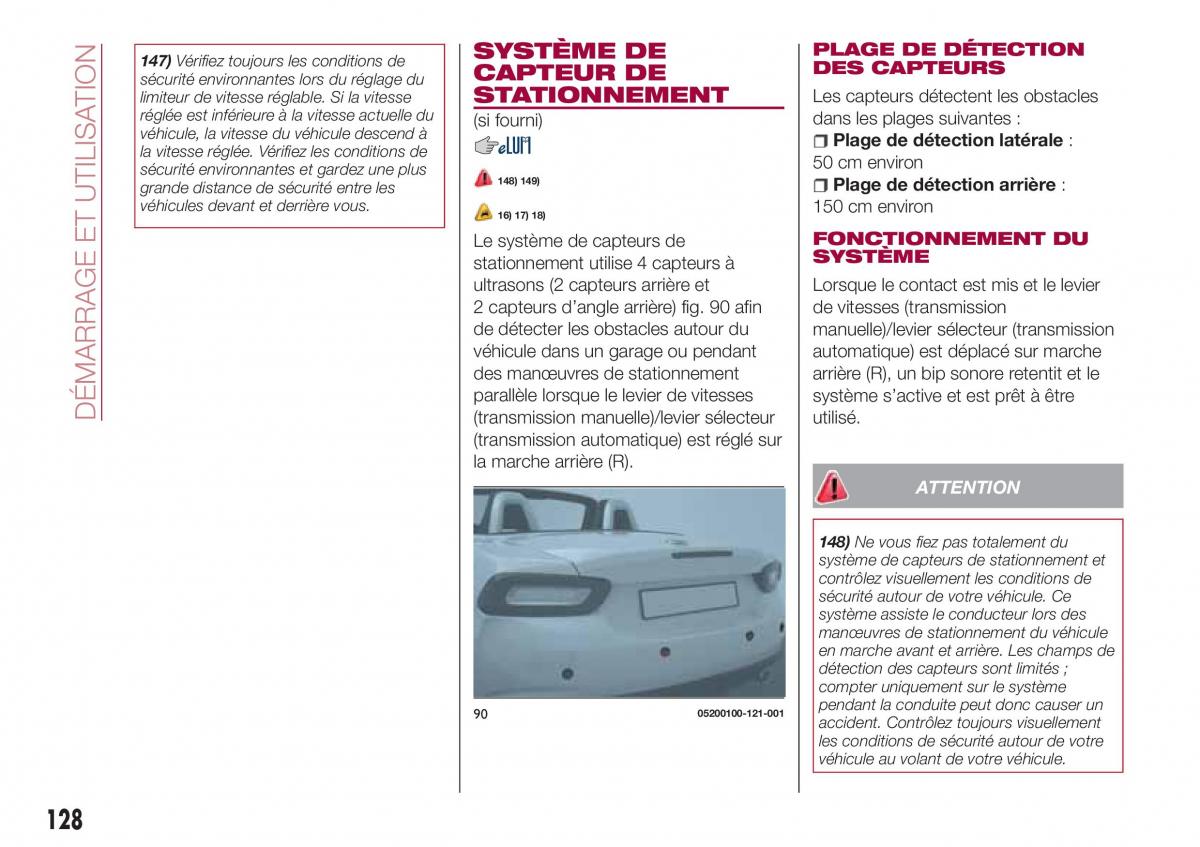 Fiat 124 Spider manuel du proprietaire / page 130