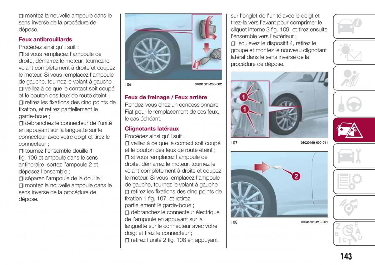 Fiat 124 Spider manuel du proprietaire / page 145