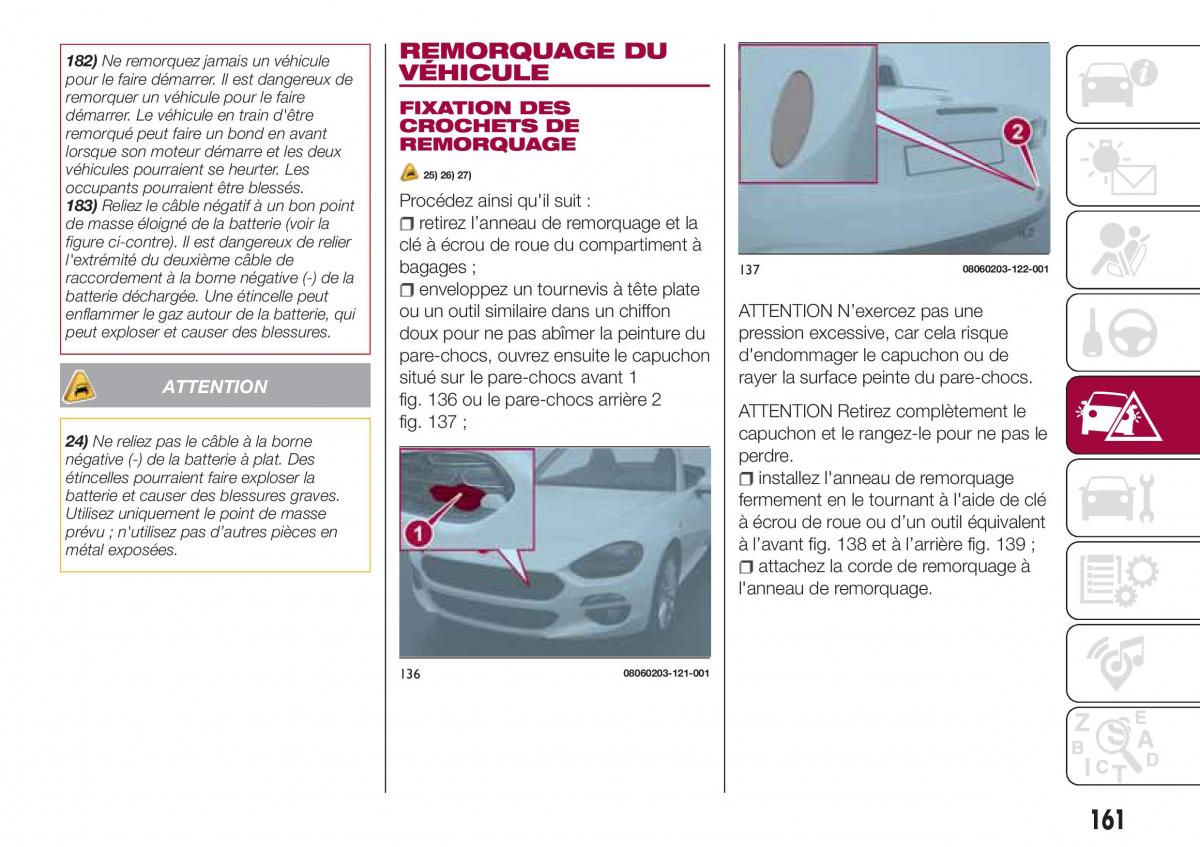 Fiat 124 Spider manuel du proprietaire / page 163