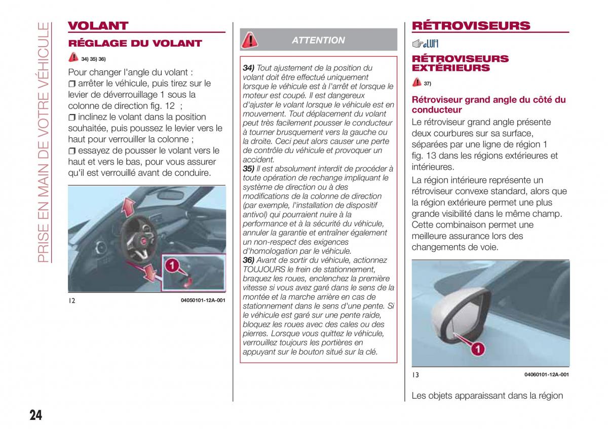 Fiat 124 Spider manuel du proprietaire / page 26