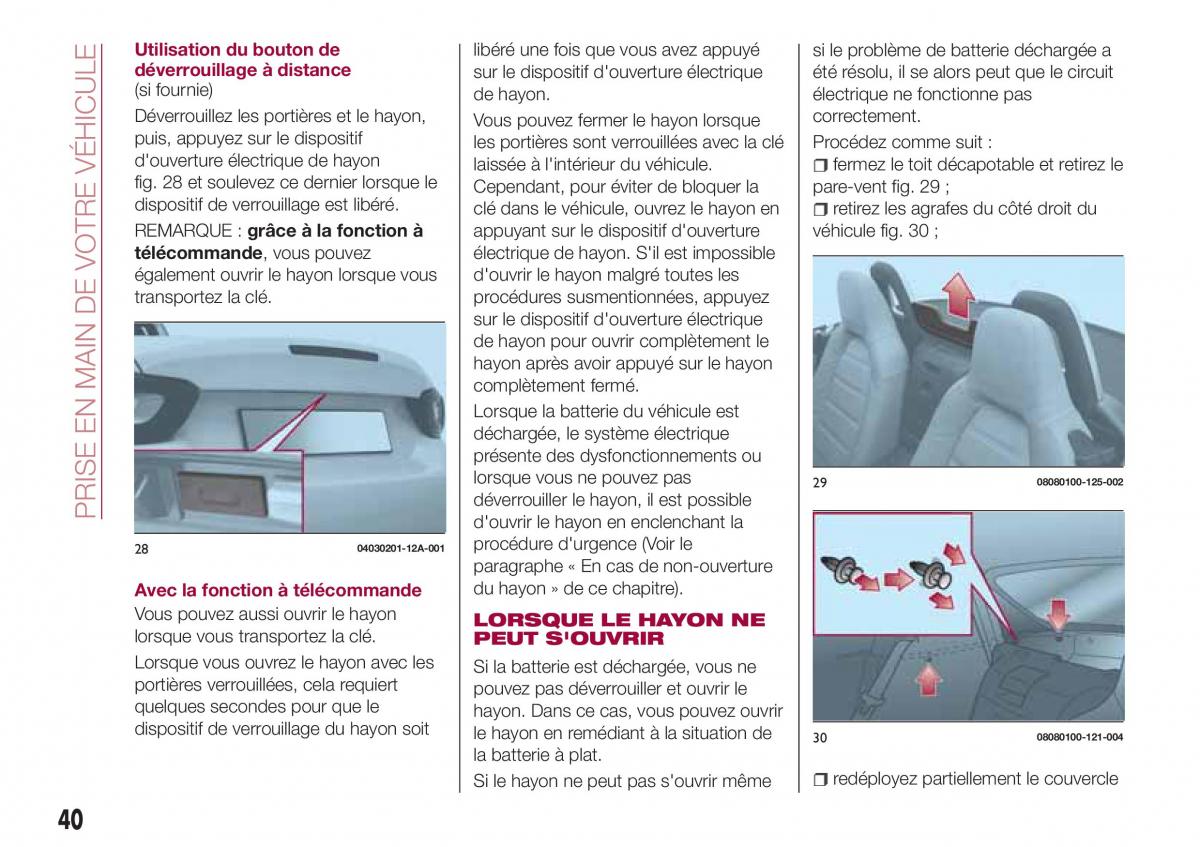 Fiat 124 Spider manuel du proprietaire / page 42