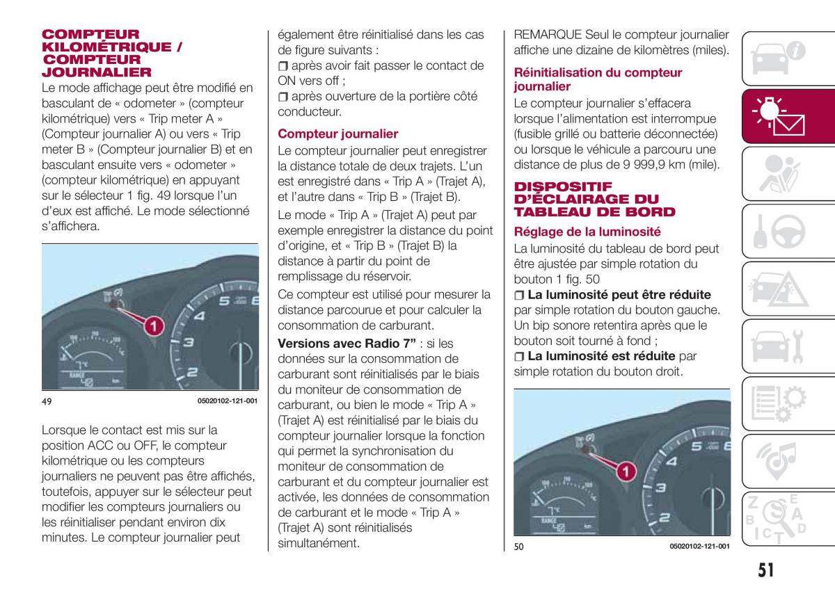 Fiat 124 Spider manuel du proprietaire / page 53