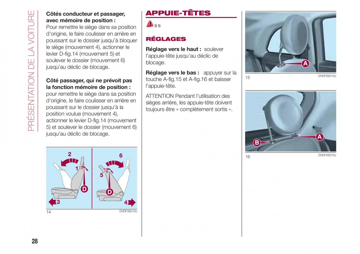 Fiat 500 manuel du proprietaire / page 30