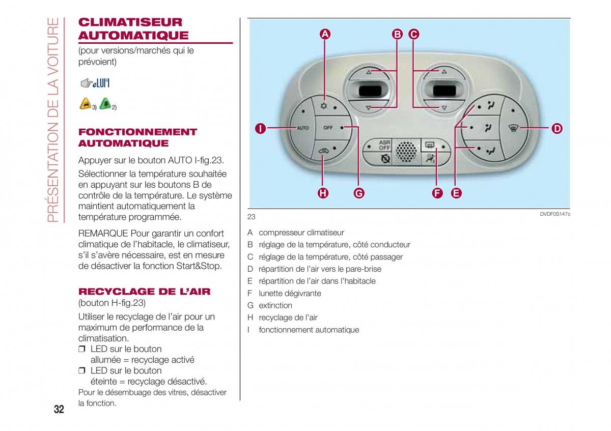 Fiat 500 manuel du proprietaire / page 34