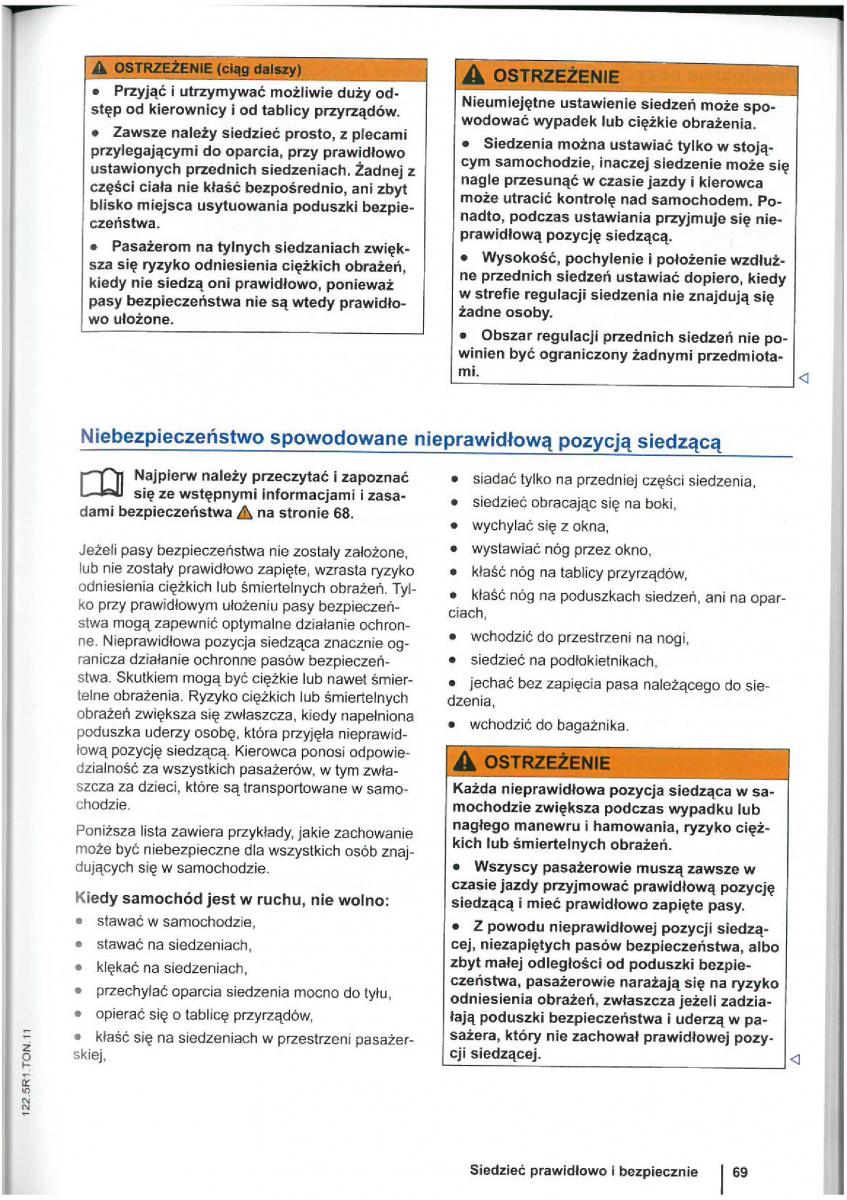 VW Touran I 1 2FL instrukcja obslugi / page 71