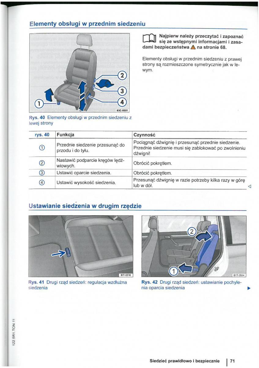 VW Touran I 1 2FL instrukcja obslugi / page 73