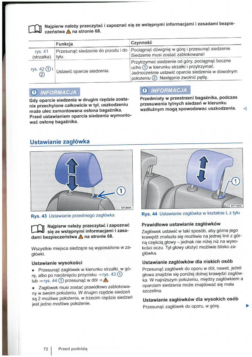 VW Touran I 1 2FL instrukcja obslugi / page 74