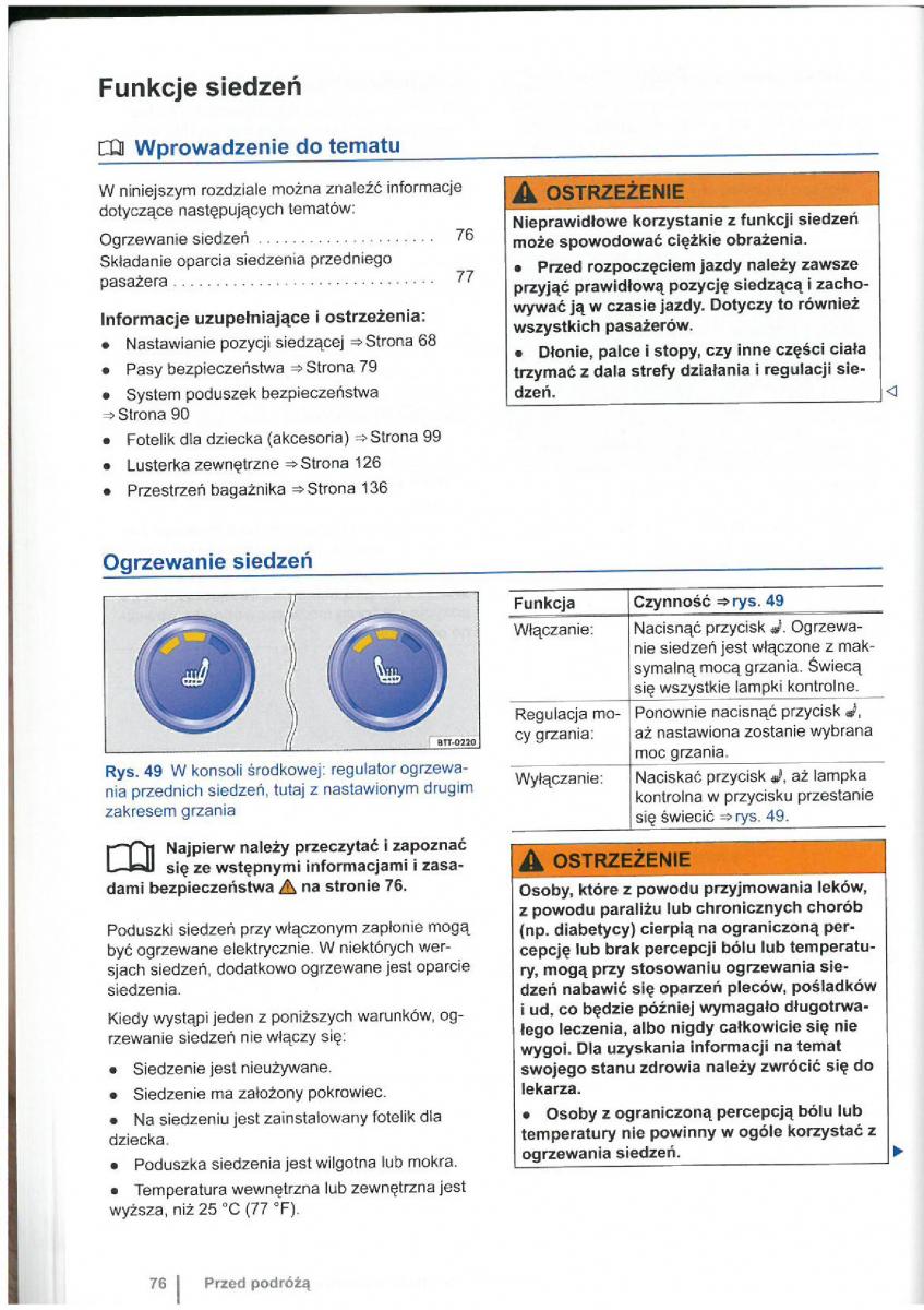 VW Touran I 1 2FL instrukcja obslugi / page 78