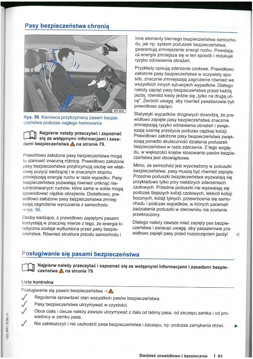 VW Touran I 1 2FL instrukcja obslugi / page 85