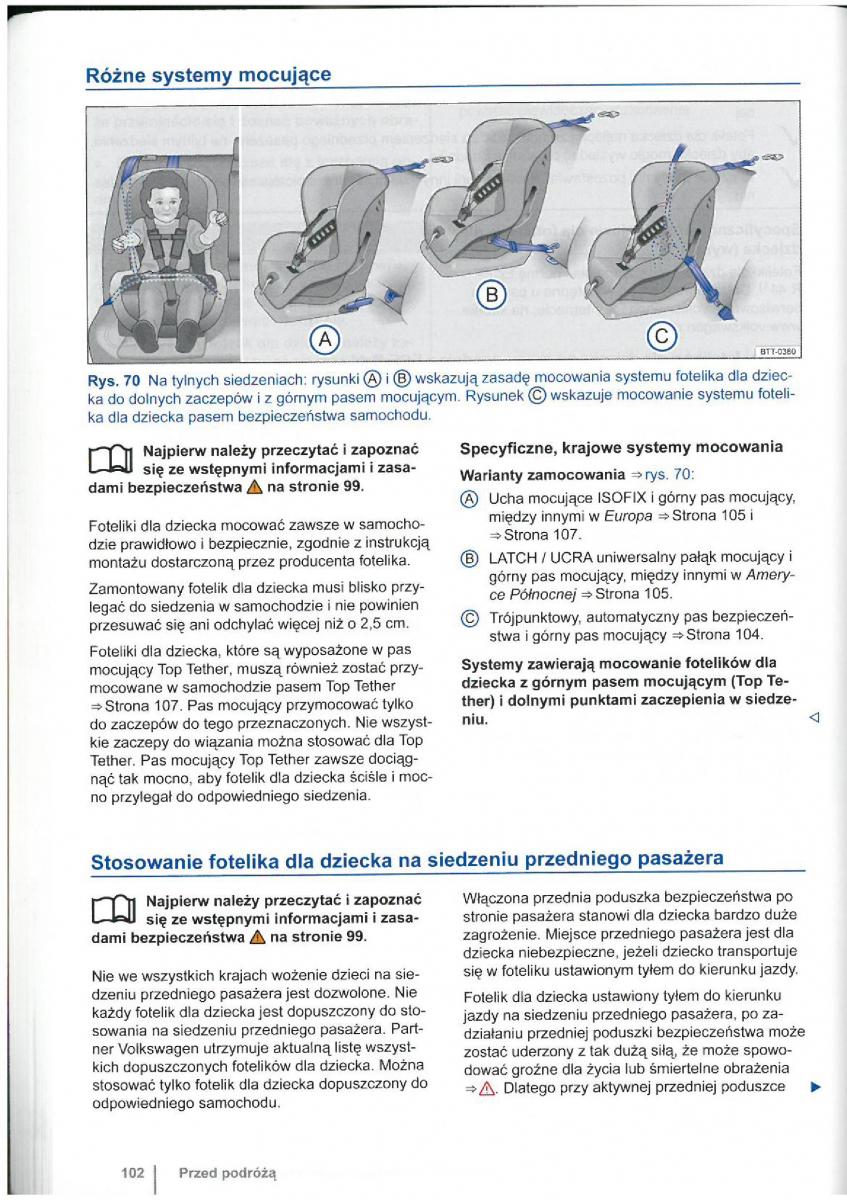 VW Touran I 1 2FL instrukcja obslugi / page 104