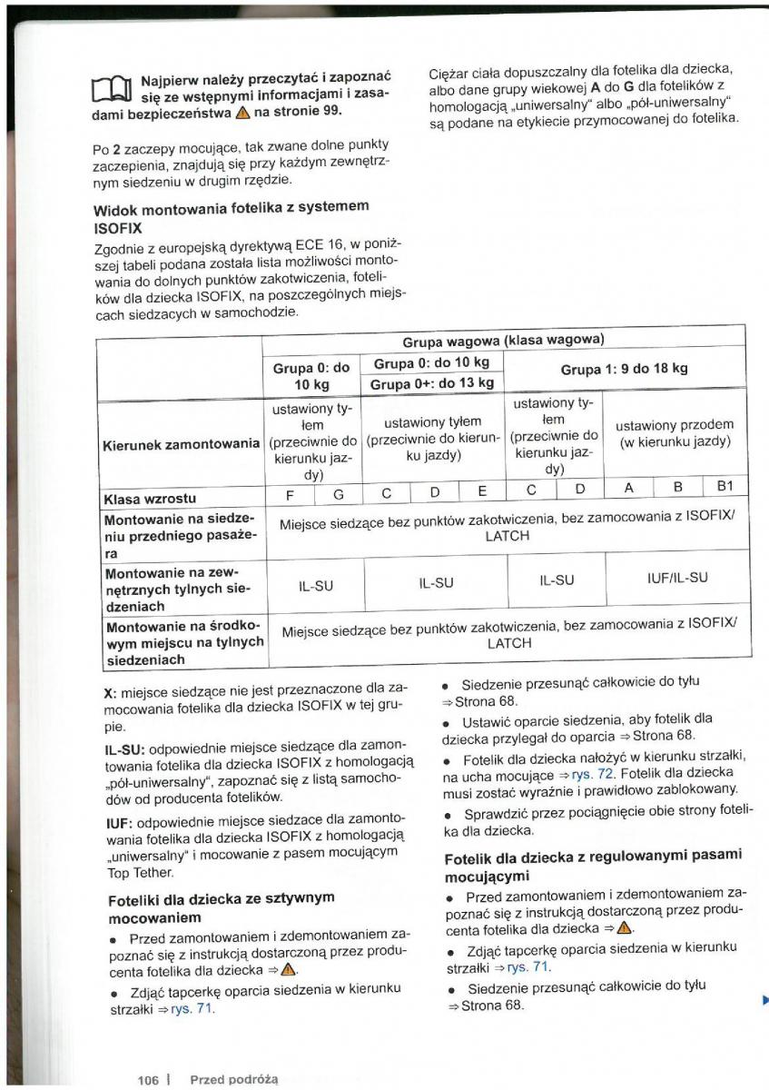 VW Touran I 1 2FL instrukcja obslugi / page 108