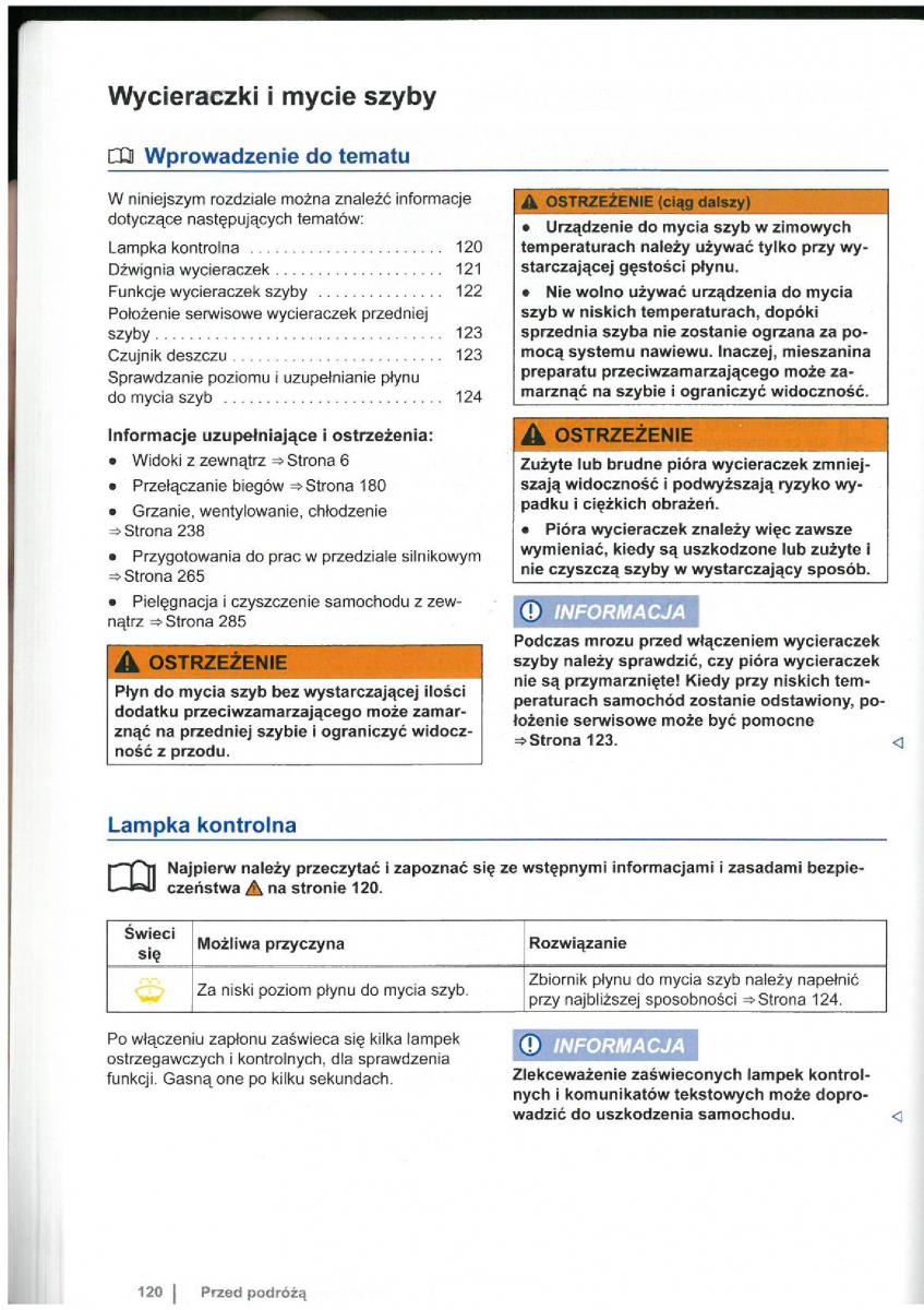 VW Touran I 1 2FL instrukcja obslugi / page 122