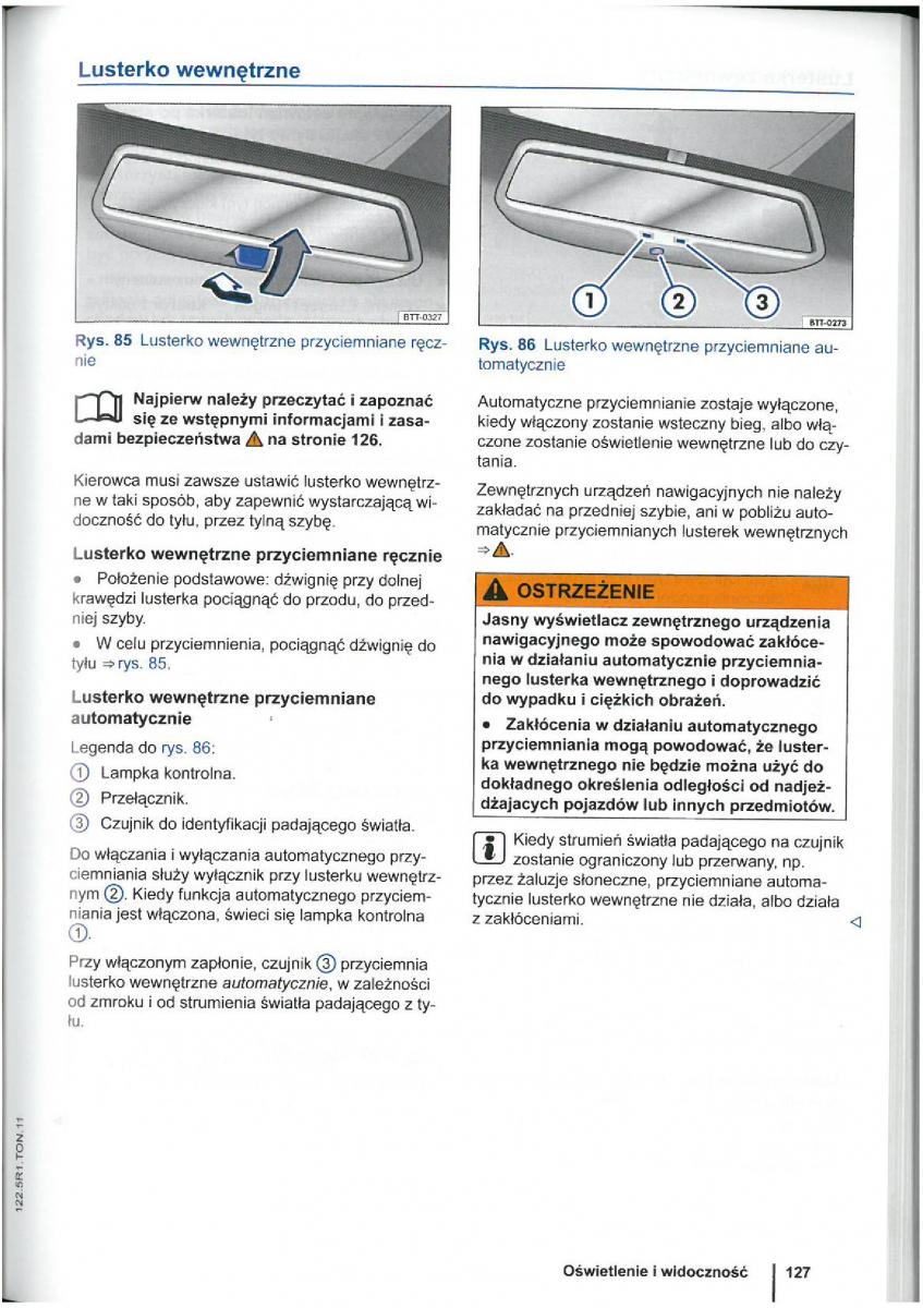 VW Touran I 1 2FL instrukcja obslugi / page 129