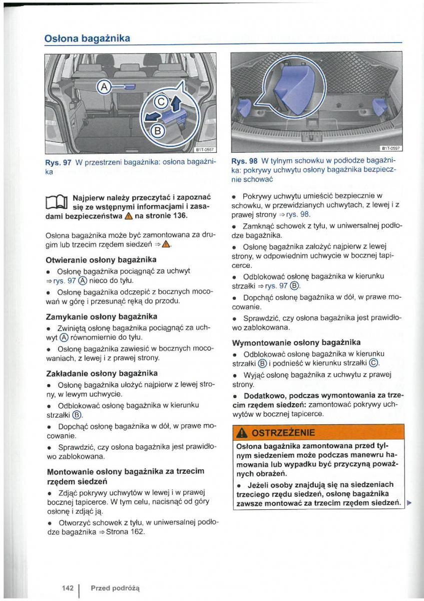 VW Touran I 1 2FL instrukcja obslugi / page 144