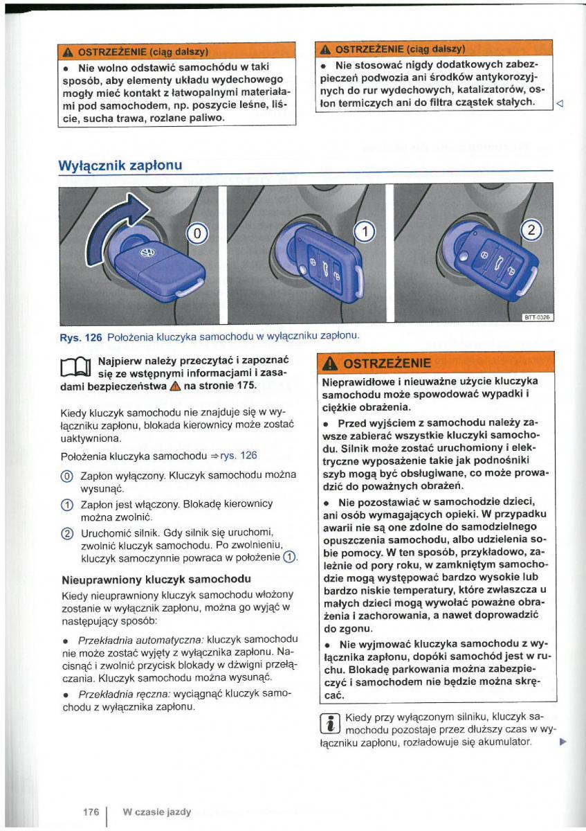 VW Touran I 1 2FL instrukcja obslugi / page 178