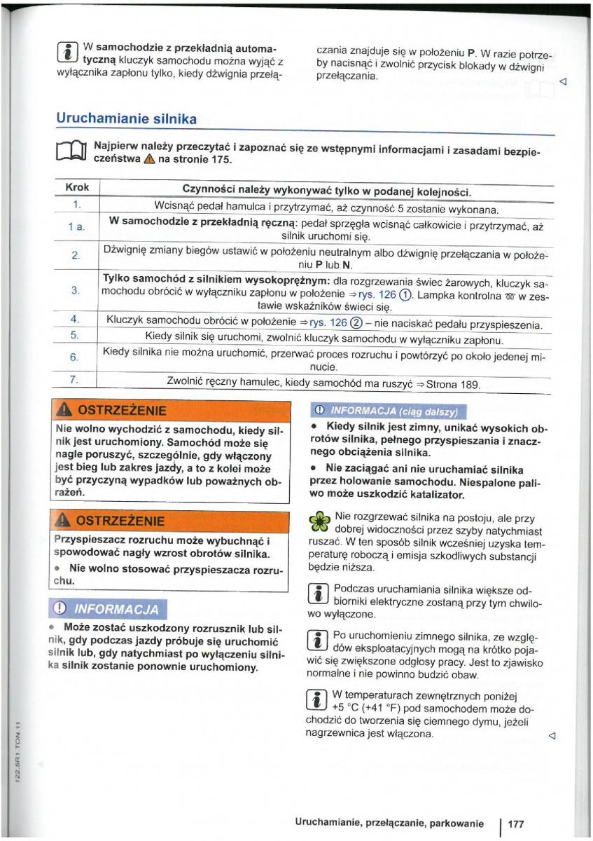 VW Touran I 1 2FL instrukcja obslugi / page 179