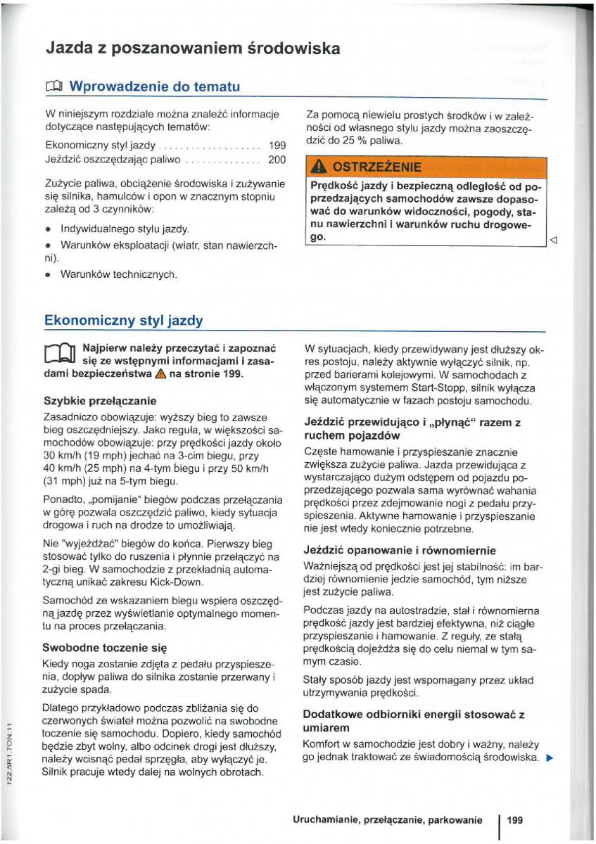 VW Touran I 1 2FL instrukcja obslugi / page 201