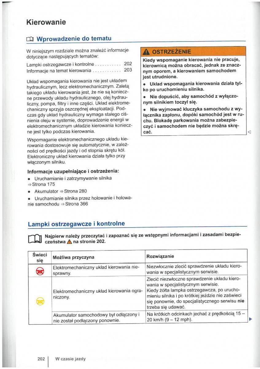 VW Touran I 1 2FL instrukcja obslugi / page 204