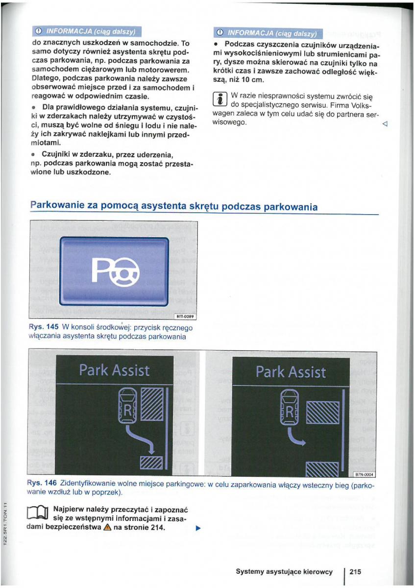 VW Touran I 1 2FL instrukcja obslugi / page 217