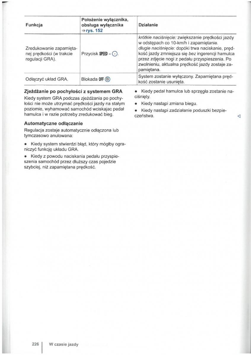 VW Touran I 1 2FL instrukcja obslugi / page 228